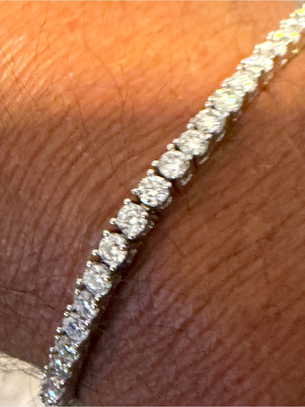 Sparkling White Moissanite 6.3 Carat Tennis Bracelet - Women Jewelry Gra Graded